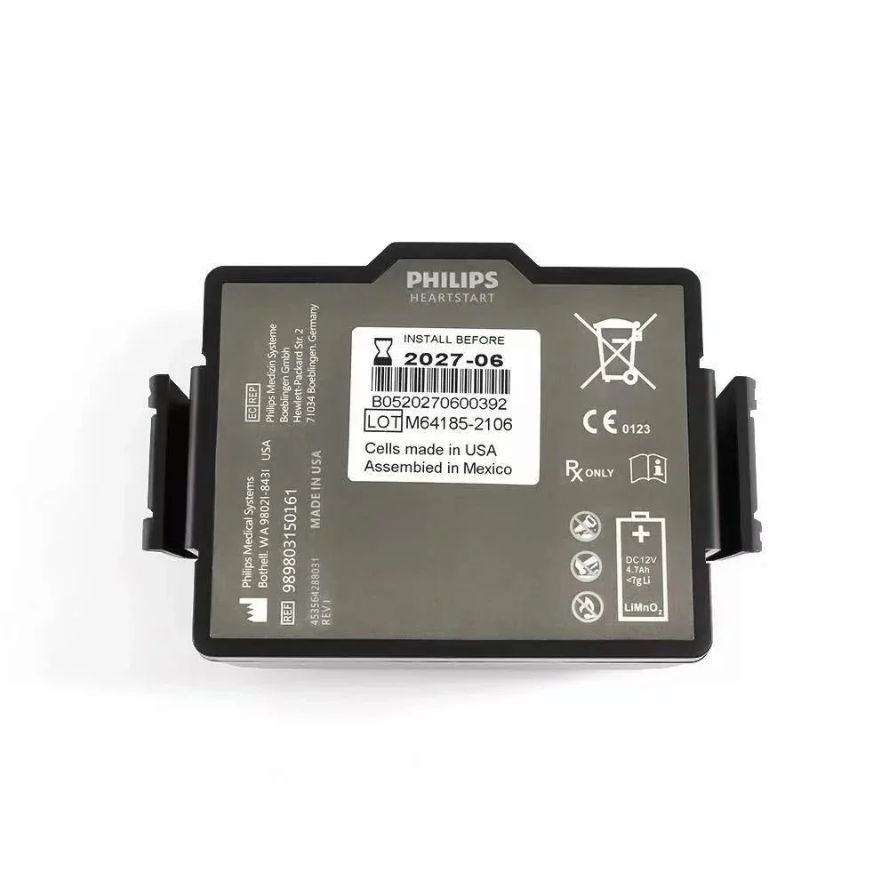 Philips 989803150161 replacement battery for HeartStart FR3 AED